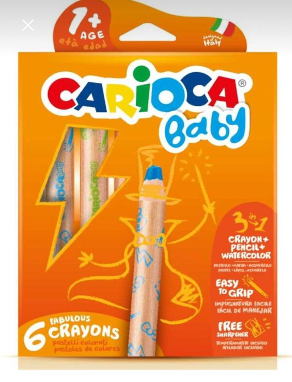 مداد رنگی بدن چوبی carioca